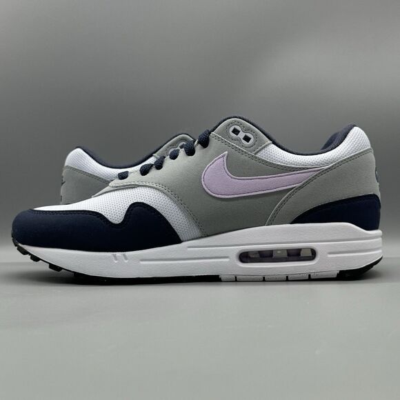 Nike Air Max 1 Football Grey Lilac Men’s Size 9 FD9082 001 Casual Lifestyle Shoe - Picture 6 of 9
